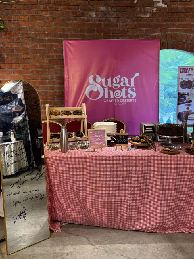 Sugar Shots dessert stall at an event