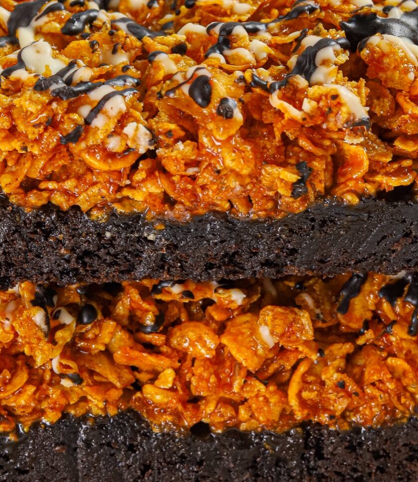 Salted Caramel Cornflake Brownie