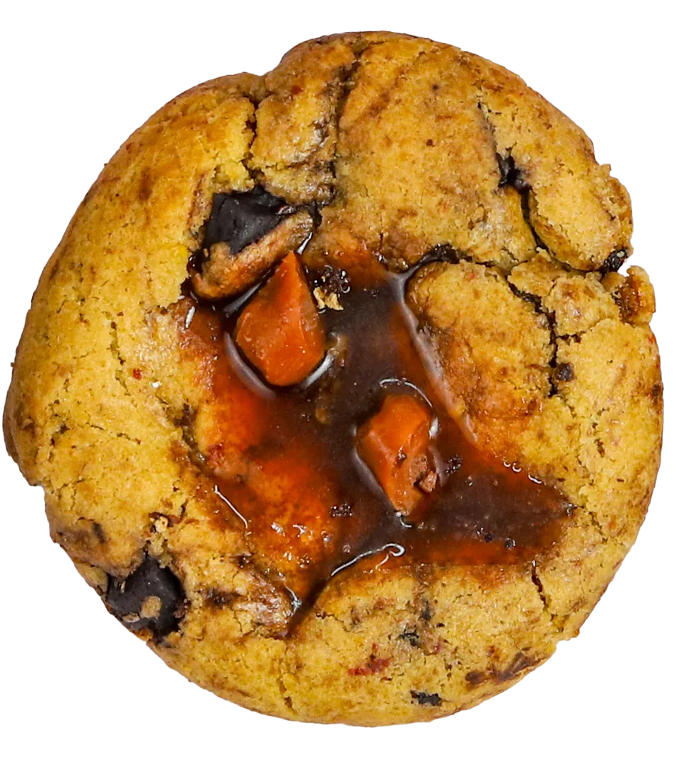 Salted caramel chocolate chunk cookie